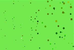 Light Green vector background with triangles, circles, cubes.