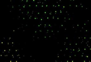 Dark Green vector background with triangles, circles, cubes.