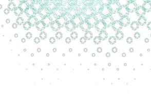 Light green vector background with bubbles.