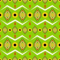 Geometric seamless pattern with green lemon background vector