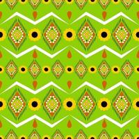 Geometric seamless pattern with green lemon background vector