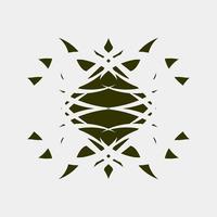 illustration of a nice and neat symmetrical decoration vector image