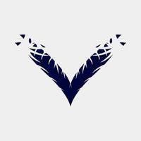 nice vector illustration illustrations such as the unique x and v letters for decoration