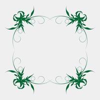 vector illustration of beautiful and unique plant ornaments for display or fabric motifs