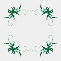 vector illustration of beautiful and unique plant ornaments for display or fabric motifs