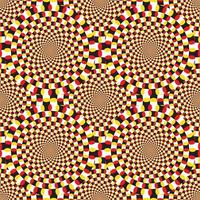 Dynamic circular pattern psychedelic Abstract background. Optical Illusion of movement. Use for cards, invitation, wallpapers, pattern fills, web pages elements and etc. vector