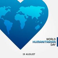 world humanitarian day vector illustration