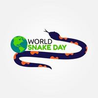 World snake day vector lllustration