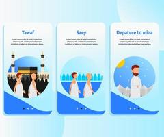 user interface kit for hajj guide design vector. vector