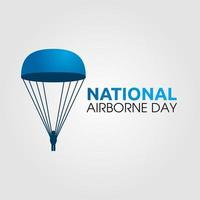 National Airborne Day vector lllustration