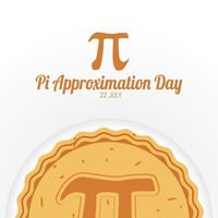 Pi Approximation Day vector lllustration