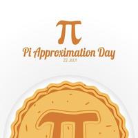 Pi Approximation Day vector lllustration