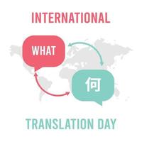 international translation day vector lllustration