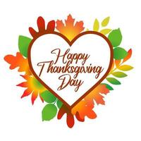 happy thanksgiving day vector illustration