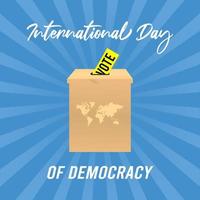 international day of democracy vector lllustration