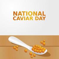 national caviar day vector lllustration