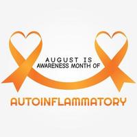 Autoinflammatory Awareness Month vector illustration