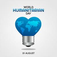 world humanitarian day vector illustration