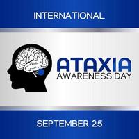 ATAXIA AWARENESS DAY vector lllustration