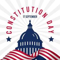 USA constitution day vector illustration