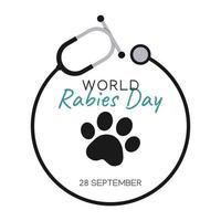 world rabies day vector lllustration