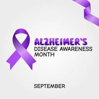 World Alzheimer's Disease Month vector illustration