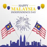 Malaysia Independence Day vector lllustration