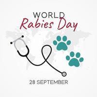 world rabies day vector lllustration