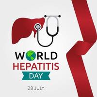 world hepatitis day vector illustration