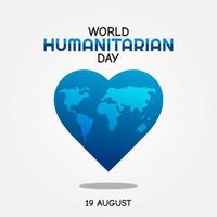 world humanitarian day vector illustration