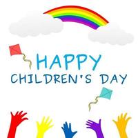 happy childrens day vector lllustration