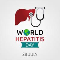 world hepatitis day vector illustration