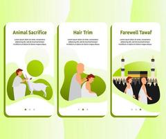 user interface kit for hajj guide design vector. vector