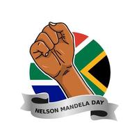 Nelson Mandela day vector lllustration