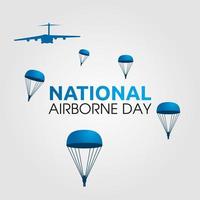 National Airborne Day vector lllustration