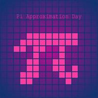 Pi Approximation Day vector lllustration