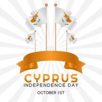 Cyprus independence day vector illustration