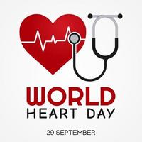 world heart day vector lllustration