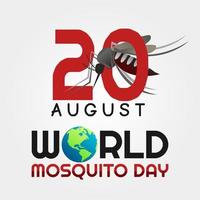 World Mosquito Day vector illustration