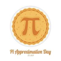 Pi Approximation Day vector lllustration