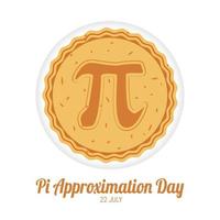 Pi Approximation Day vector lllustration