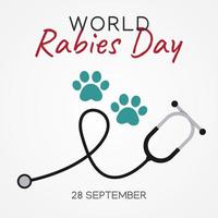 world rabies day vector lllustration