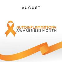 Autoinflammatory Awareness Month vector illustration