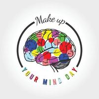 make up your mind day vector lllustration