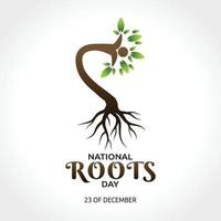 national roots day vector illustration