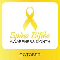 Spina Bifida Awareness Month vector illustration