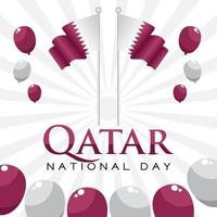 Qatar national day vector illustration