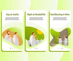 user interface kit for hajj guide design vector. vector