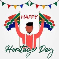 South Africa heritage day vector lllustration