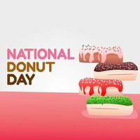 national donut day vector illustration